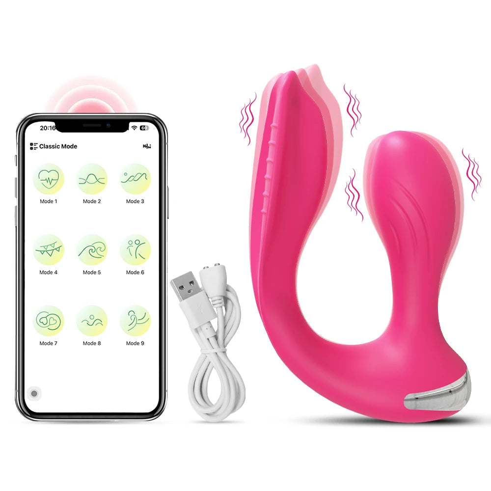 APP-Controlled Dual-Ended Panty Vibrator for Clit & Anal
