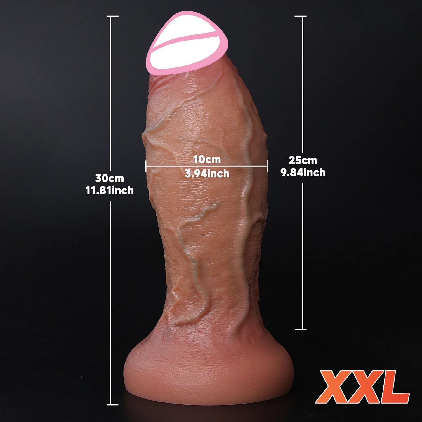 Double Skin Realistic Thick Dildo with Suction Cup