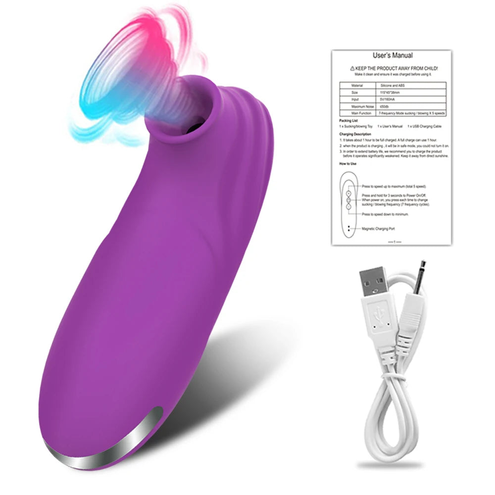Clitoral Suction Vibrator with Nipple Stimulation