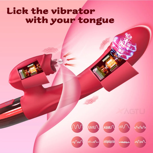 Heating Rabbit Vibrator for Women with G-Spot & Clitoral Stimulation