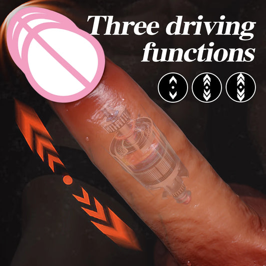 Big Heating Thrusting Dildo for G-Spot & Anal
