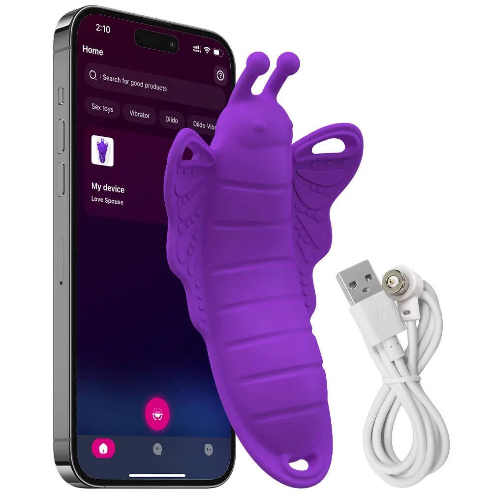 APP-Controlled Wearable Thong Vibrator for Women & Couples