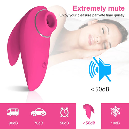 Clitoral Suction Oral Nipple Vibrator Sex Toy for Women
