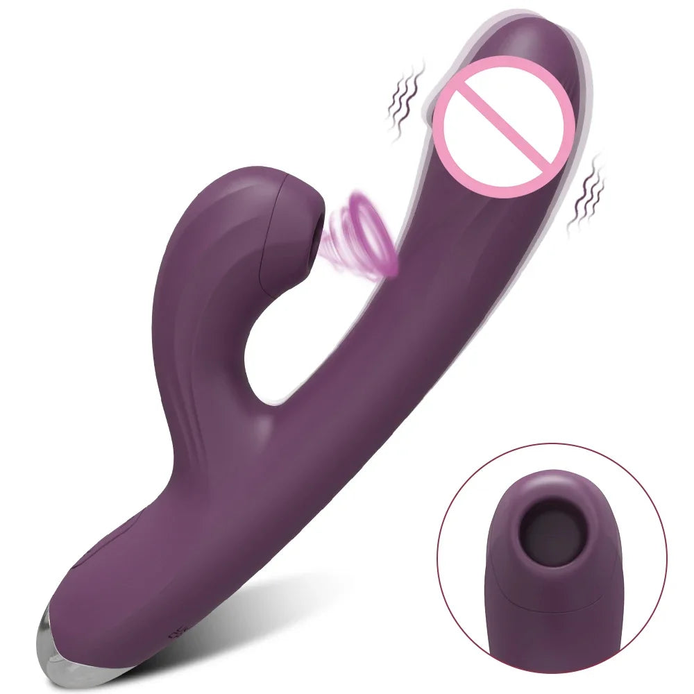 20-Speed Clit Sucker with G-Spot Vibration & Stimulation