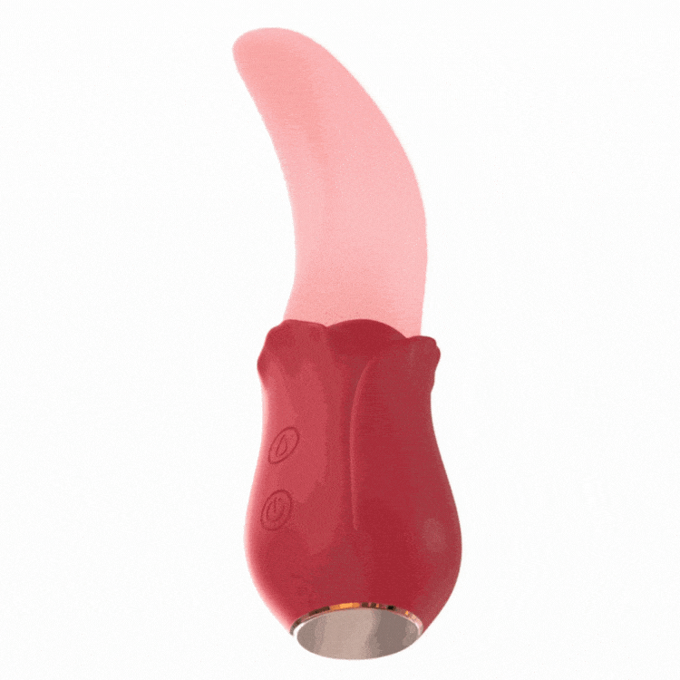 20-Frequency Rose Toy with Realistic Tongue-Licking Sensation