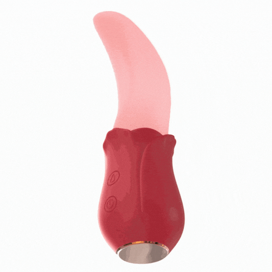 20-Frequency Rose Toy with Realistic Tongue-Licking Sensation