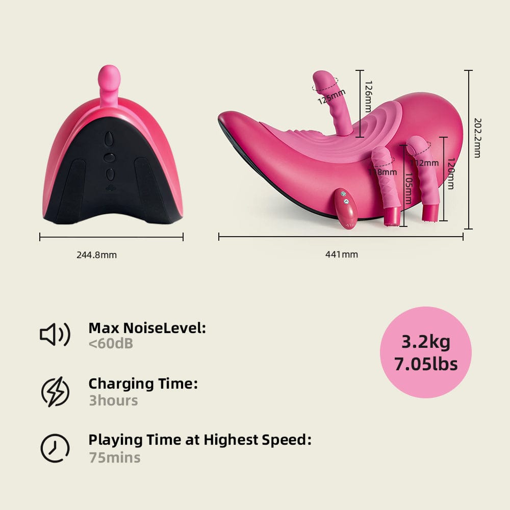 Dual Control Riding Machine - Wireless Remote & App