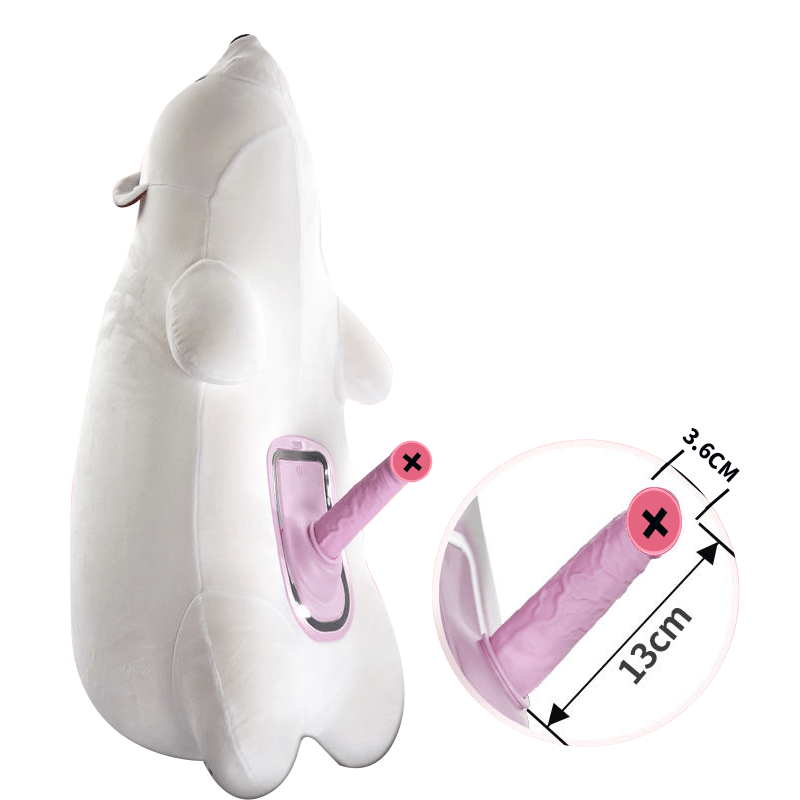 Discreet Infinity Pillow Polar Bear Remote Control Sex Machine