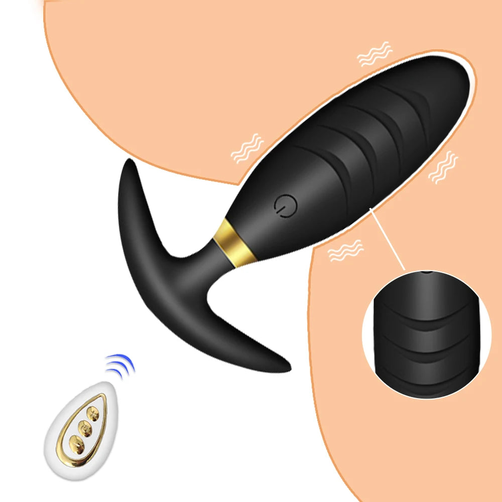 Wireless Remote Control Anal Plug Vibrator