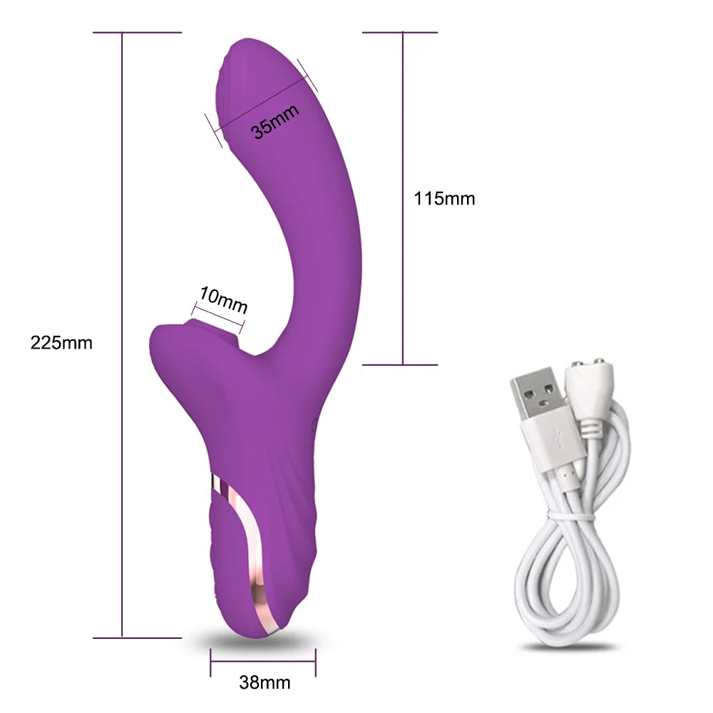 20-Mode Clitoral Sucking Vibrator with Vacuum Stimulator