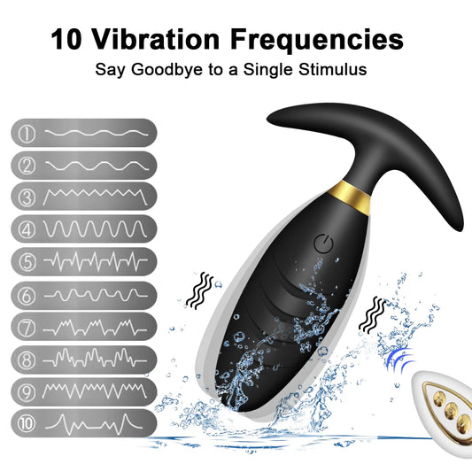 Wireless Remote Control Anal Plug Vibrator