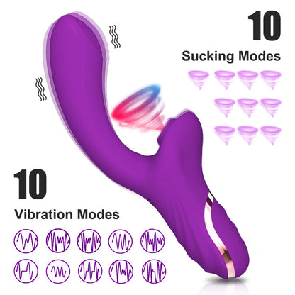 20-Mode Clitoral Sucking Vibrator with Vacuum Stimulator