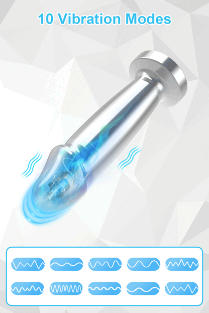 APP Controlled Butt Plug - Stainless Steel & Vibration