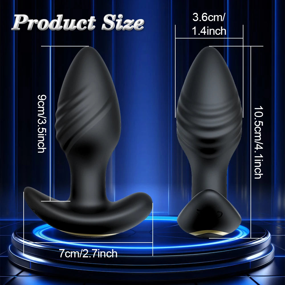 APP Control Prostate Massager with Rotation & Vibration