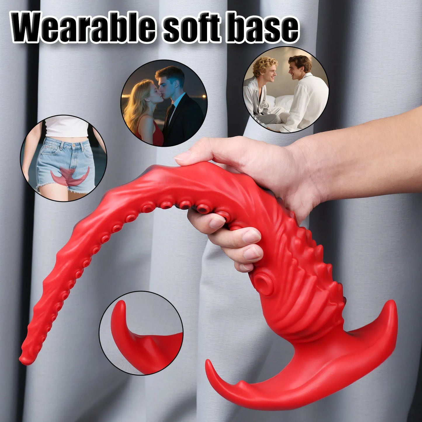 Long Tentacle Dildo Butt Plug - Monster Octopus for Anal & Vaginal Stimulation