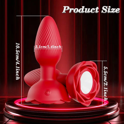 APP Controlled Rotating Butt Plug with 360° Wiggle Motion