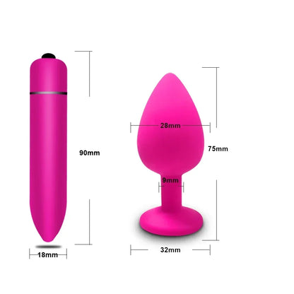 4pcs Soft Silicone Anal Plug Mini Erotic Butt Plug for Anal Toy Beginner Prostate Massager Sex Toy for Men Women Gay Couples
