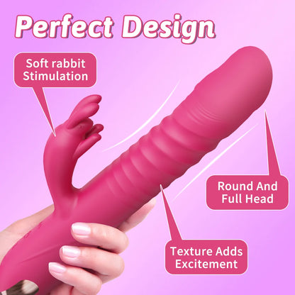 Dildo Vibrator with 3 Thrusting & 10 Vibration Patterns
