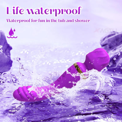 2-in-1 Wand for G-Spot Clitoris & Nipple Stimulation