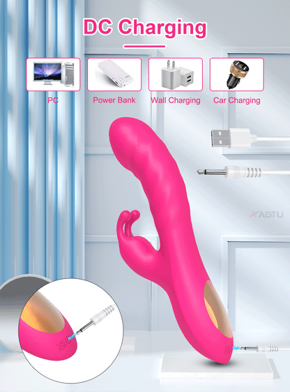 Dildo Vibrator with 3 Thrusting & 10 Vibration Patterns