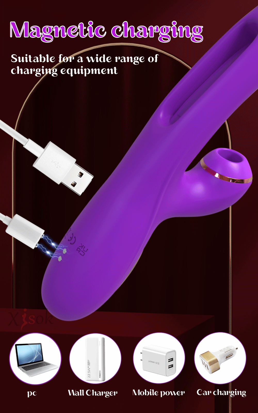 Tapping Flapping Vagina Vibrator & Clit Sucker Rabbit