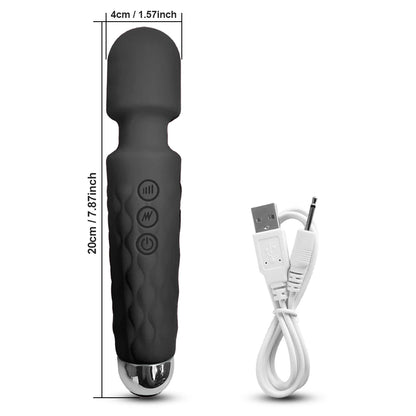 Wand Vibrator for Clitoral Nipple & Breast Stimulation