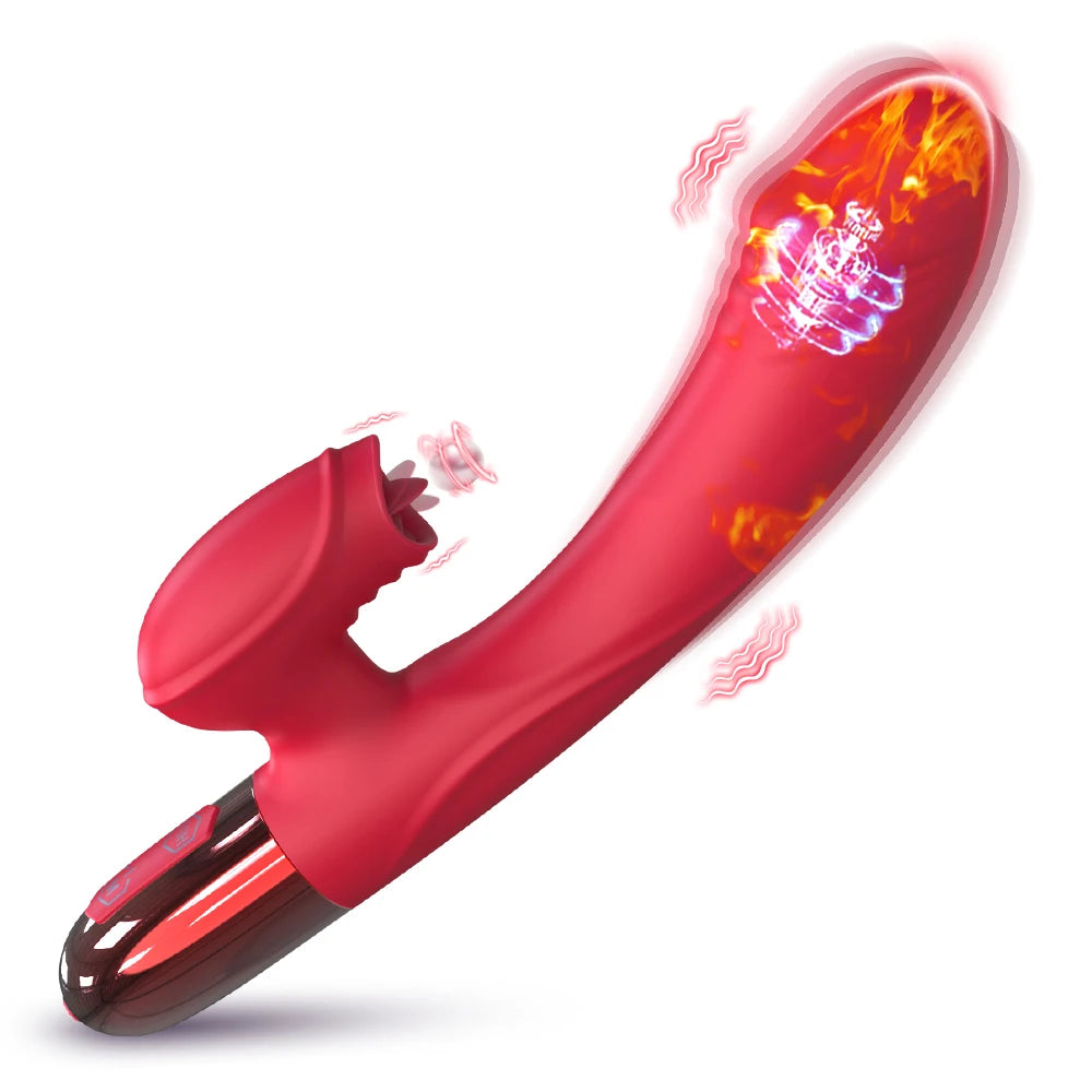 Heating Rabbit Vibrator for Women with G-Spot & Clitoral Stimulation