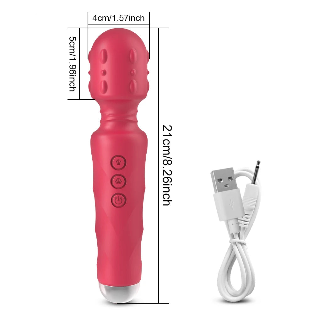 Wand Vibrator for Clitoral Nipple & Breast Stimulation
