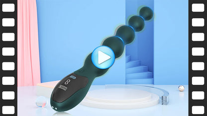 Anal Beads & Butt Plug with LED Screen for G-Spot Stimulation
