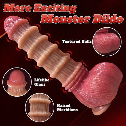 3-Size Monster Dildo Set - Large & Realistic
