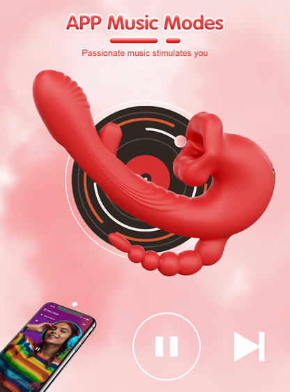 APP-Controlled Tapping Vibrator for G-Spot & Clitoris