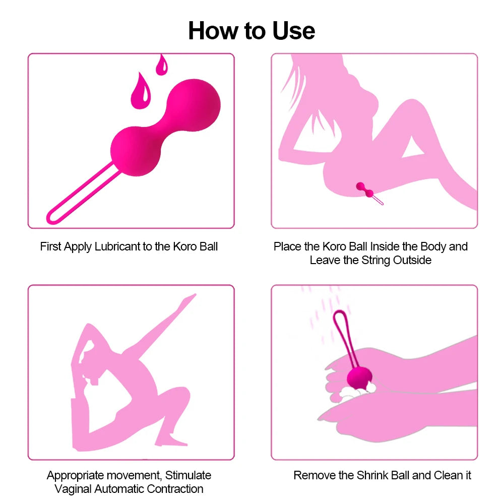 Smart Remote Geisha Kegel Balls for Vaginal Tightening