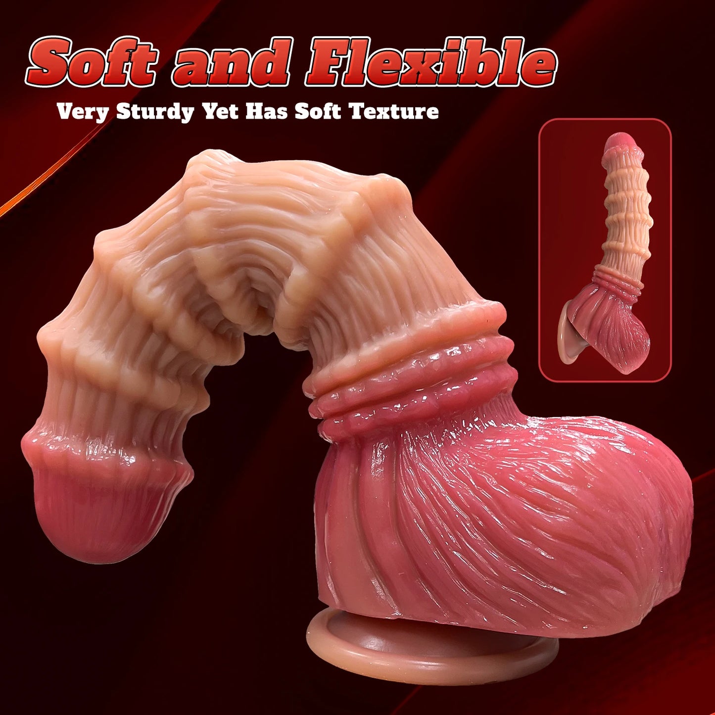 3-Size Monster Dildo Set - Large & Realistic