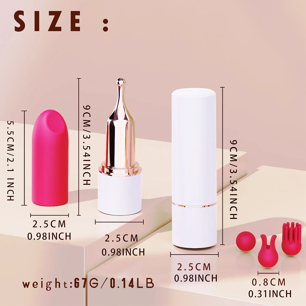 Lipstick Mini Bullet Vibrator for Clit and Nipple Stimulation