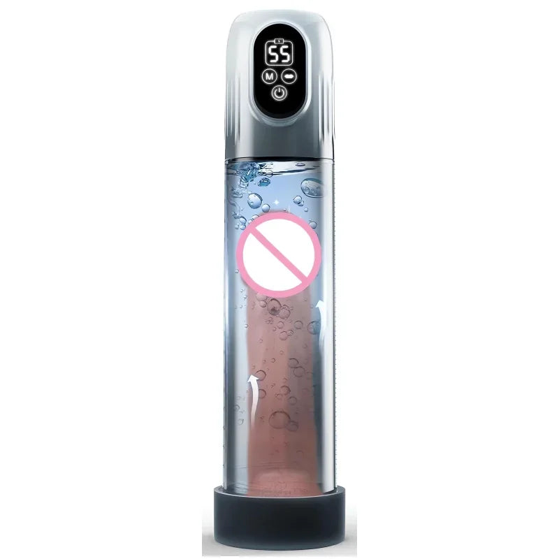 LCD Electric Penis Pump: 4 Training Pressure & 5 Suction Auto Modes