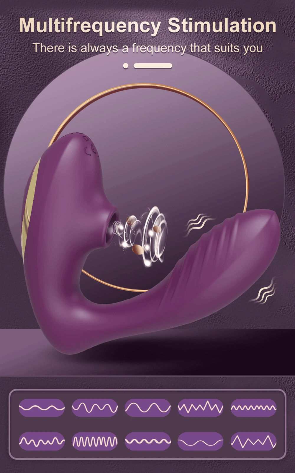 Dual-Action Clit Sucker and G-Spot Vibrator