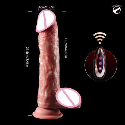 4 in 1 Huge Heating Swing Dildo with Remote Control