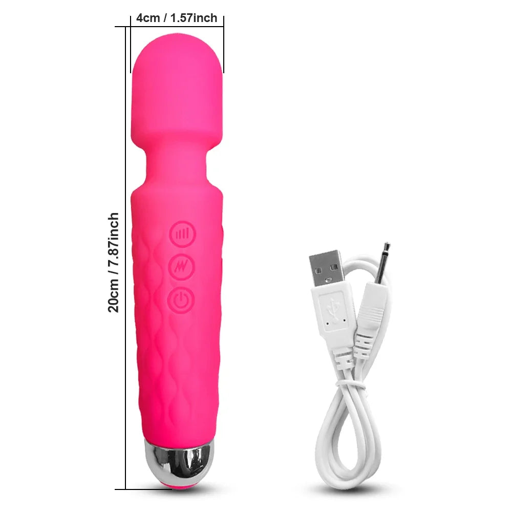 Wand Vibrator for Clitoral Nipple & Breast Stimulation