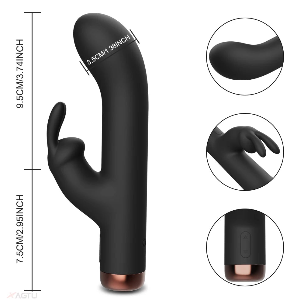 10-Speed Rabbit Vibrator: G-Spot & Clitoris Stimulator