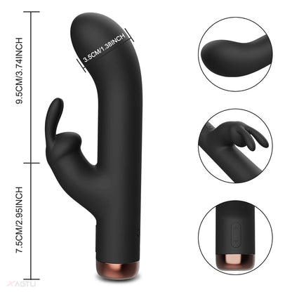 10-Speed Rabbit Vibrator: G-Spot & Clitoris Stimulator