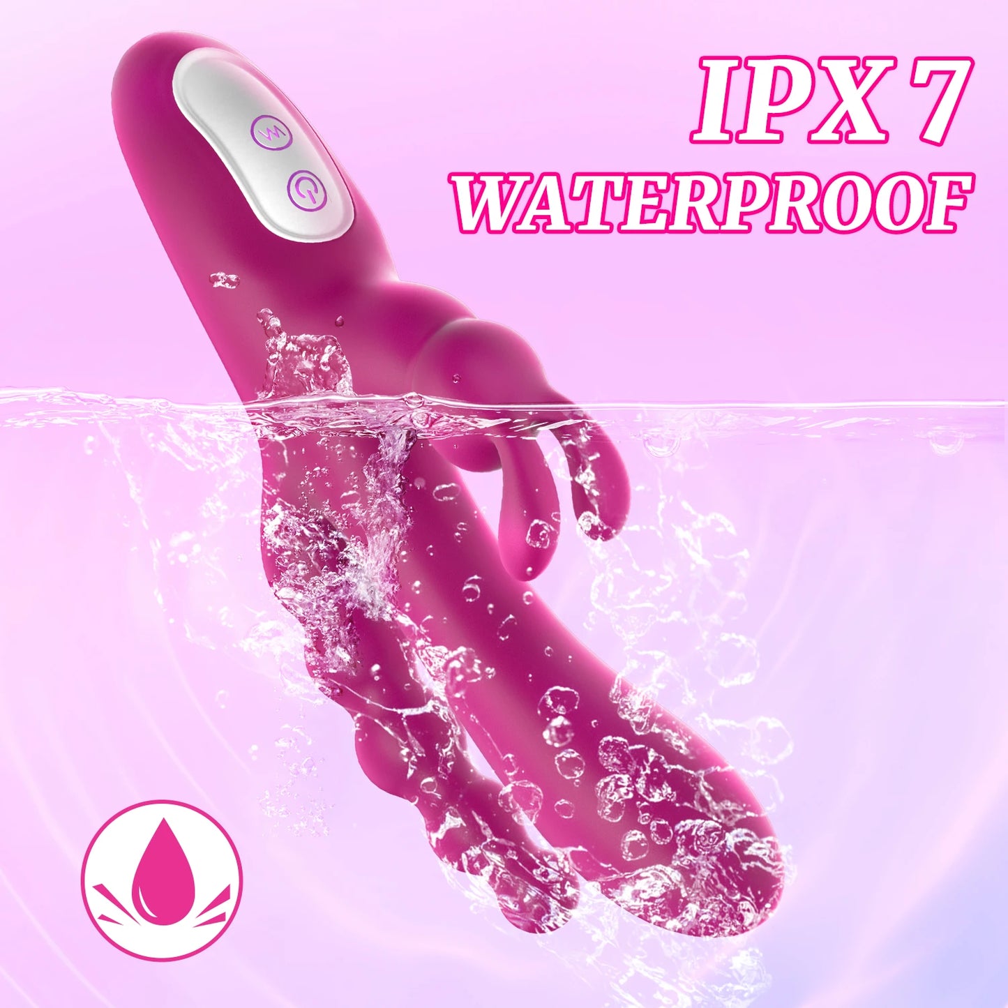 3-in-1 Rabbit Vibrator for G-Spot and Anal Pleasure