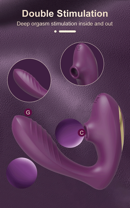 Dual-Action Clit Sucker and G-Spot Vibrator