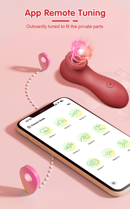 App-Controlled Clitoral Sucker with Vibration & Nipple Stimulation