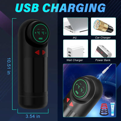 Realistic Vagina Automatic Male Masturbator with Thrusting & Sucking