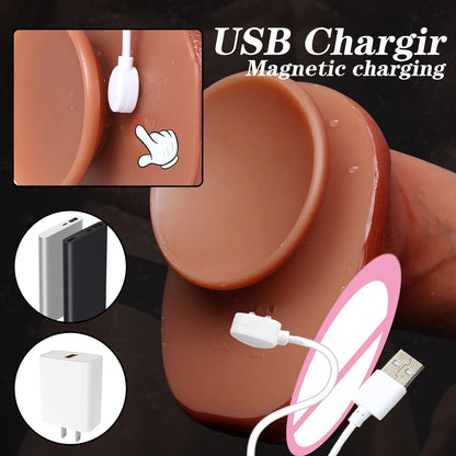 Big Heating Thrusting Dildo for G-Spot & Anal