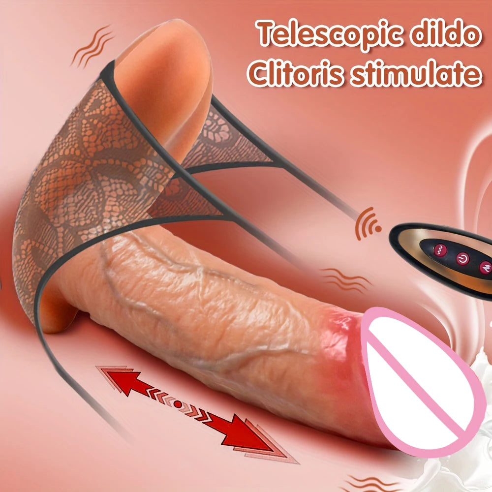 Wearable G-Spot Vibrating Dildo with Butt Plug