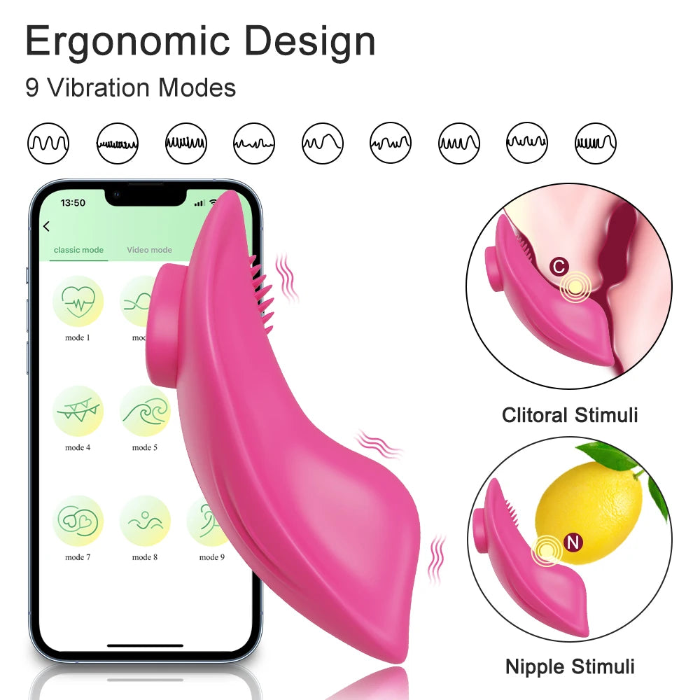 APP/Bluetooth Clit Stimulator Panty with Magnetic Seal