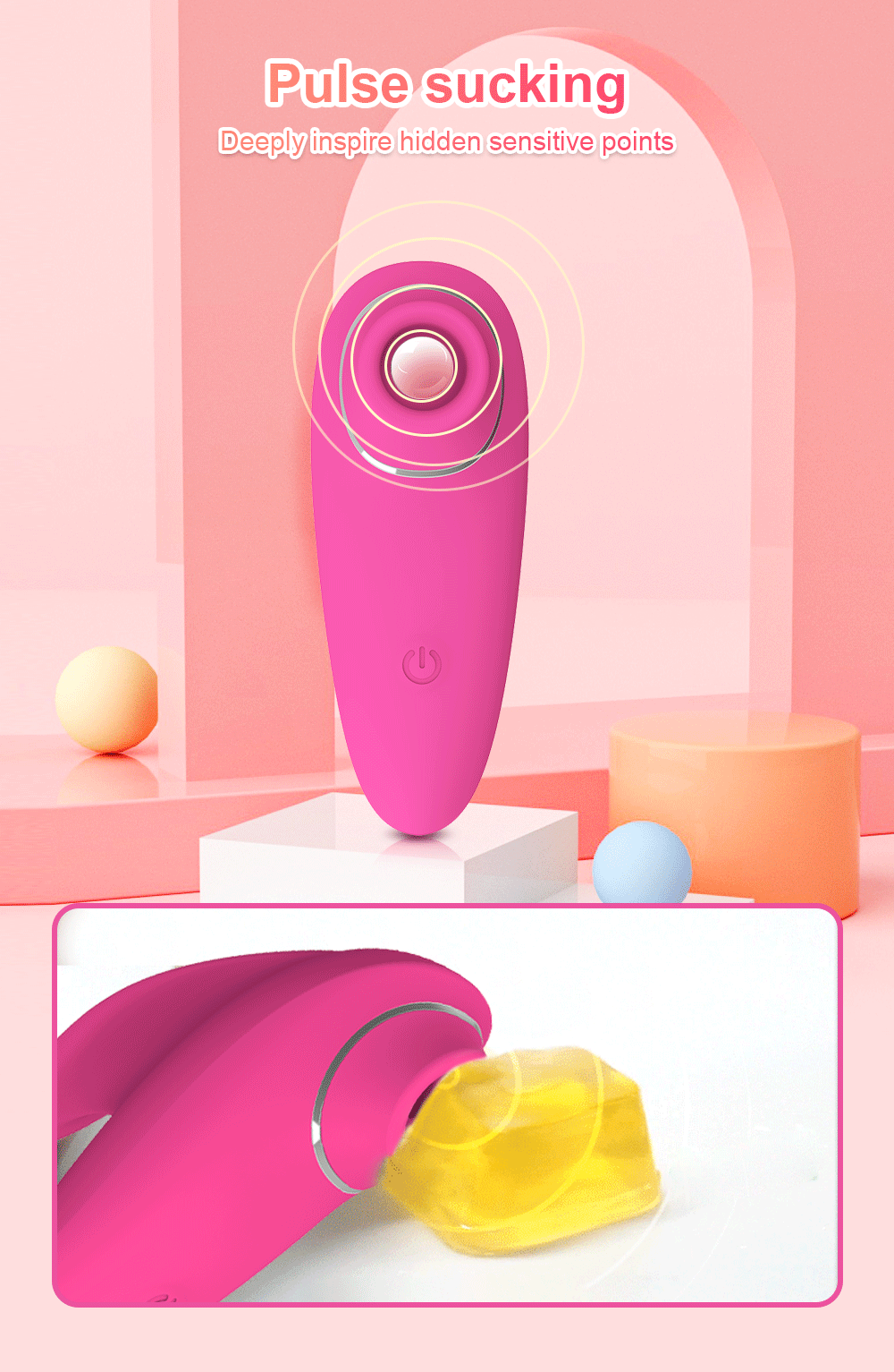 Clitoral Suction Oral Nipple Vibrator Sex Toy for Women