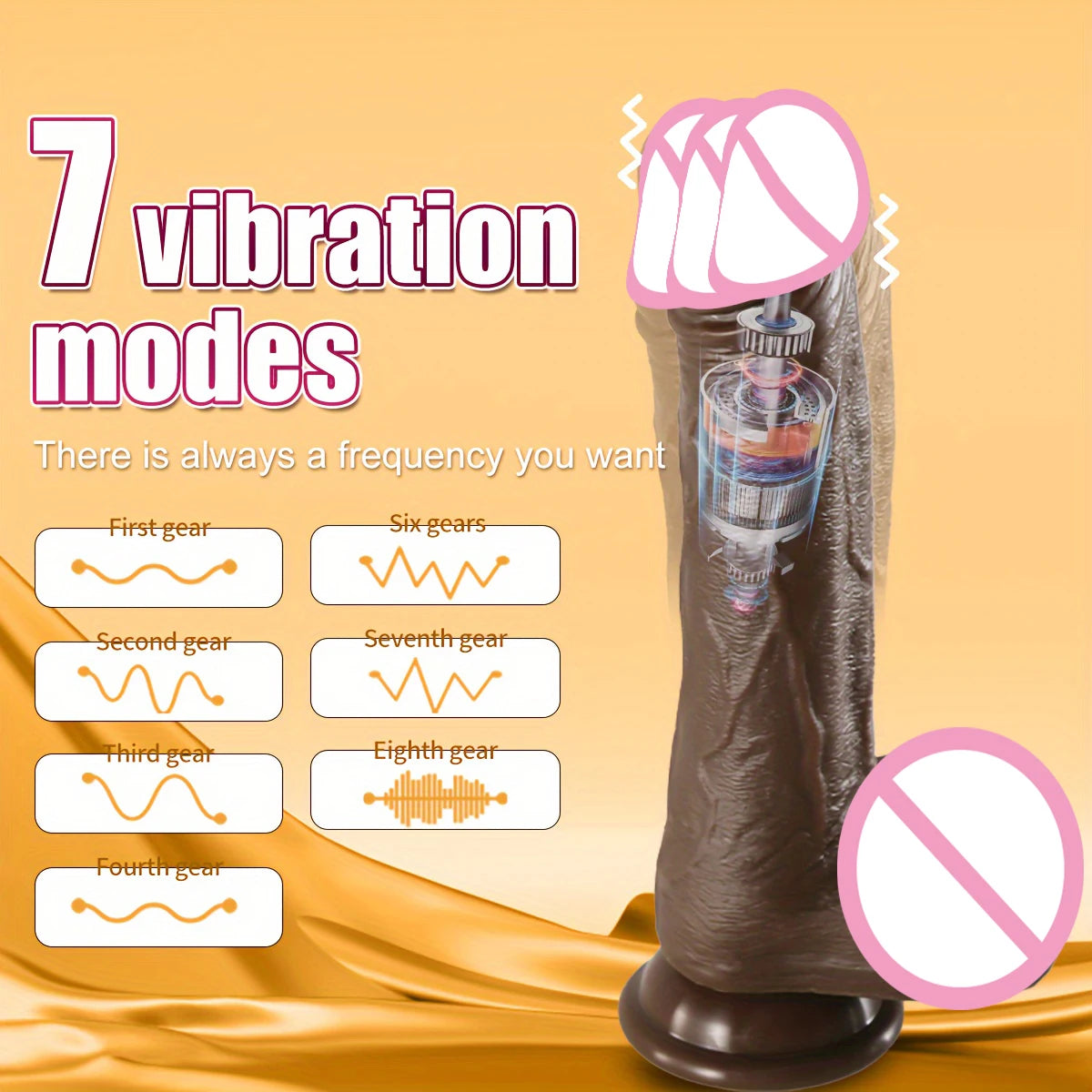 Black Heating Realistic Dildo for G-Spot Massage