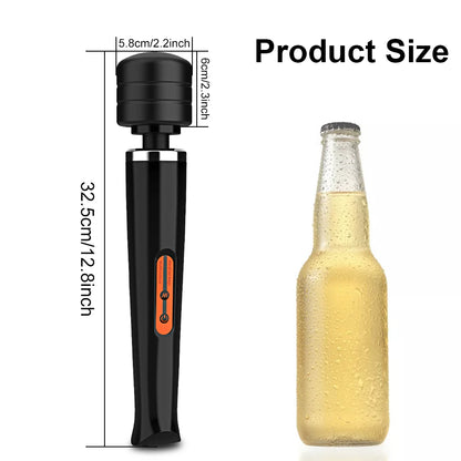 Large Wand Massager for Full-Body Clitoral and Nipple Stimulation